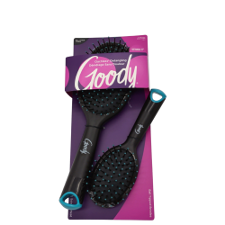 Hairbrush 2pk. Ouchless Detangling Oval Shape Goody