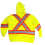High Viz Hoodie Detatch Hood Size 2xl Yellow Forcefield
