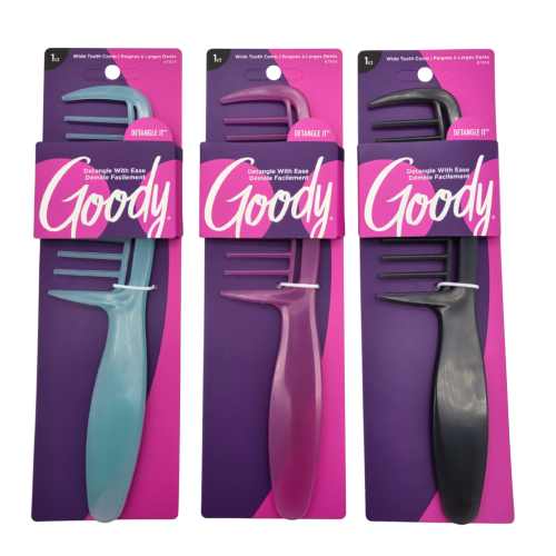 Wide Tooth Detangler Comb Goody Assorted Colours