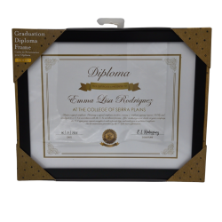 Graduation Diploma Frame 11 x 14" Black"