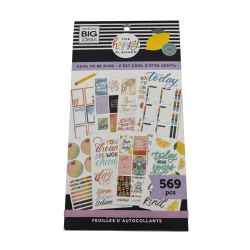 Sticker Pad Cool To Be Kind 30 Sheets 569pcs.