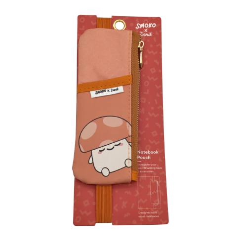 Notebook Pouch Mushroom Peach Colour Smoko X Denik