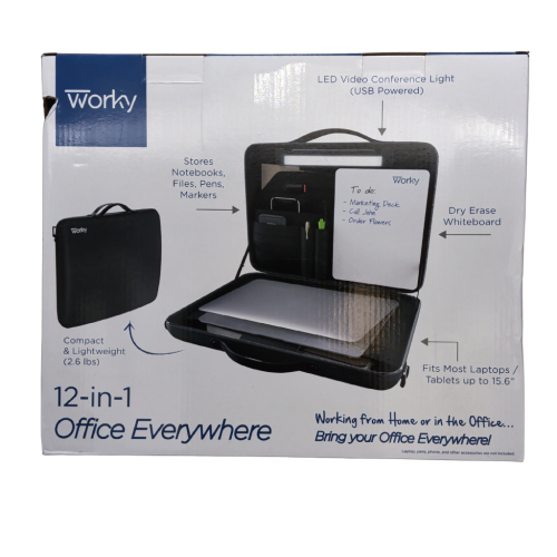 Worky 12 In 1 Office Everywhere Kit Black