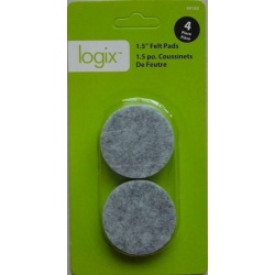 Felt Pads 1.5 Round 4pk. Logix"