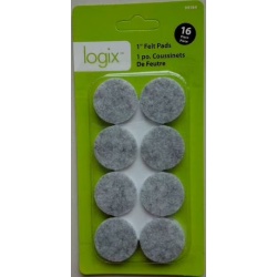 Felt Pads 1 Round 16pk. Logix"