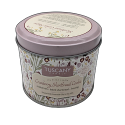 Jar Candle 12oz. Cranberry Shortbread Cookie Tuscany Candle