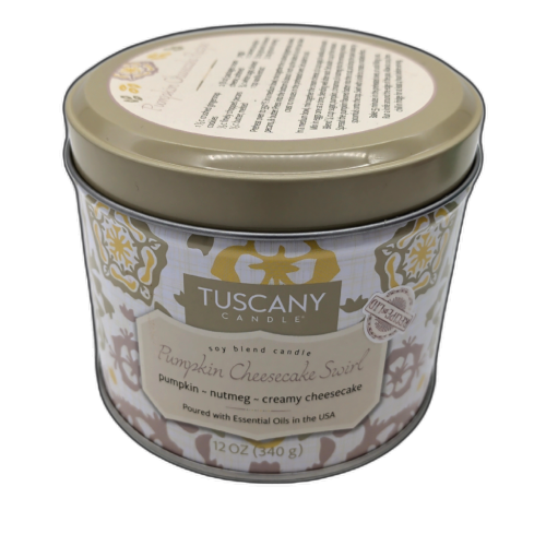 Jar Candle 12oz. Pumpkin Cheesecake Swirl Tuscany Candle