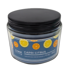 Jar Candle 13oz. Capri Citrus Natural Wax Blend Real Living