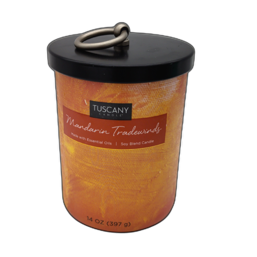 Jar Candle 14oz. Mandarin Tradewinds Tuscany Candle