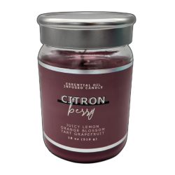 Jar Candle 18oz. Citron Berry Essential Oil Infused