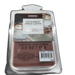 Wax Melts 2.5oz. Cinnamon Spice Latte Sonoma