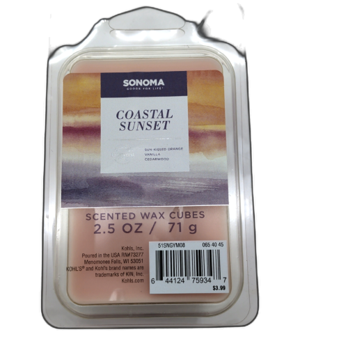 Wax Melts 2.5oz. Coastal Sunset Sonoma