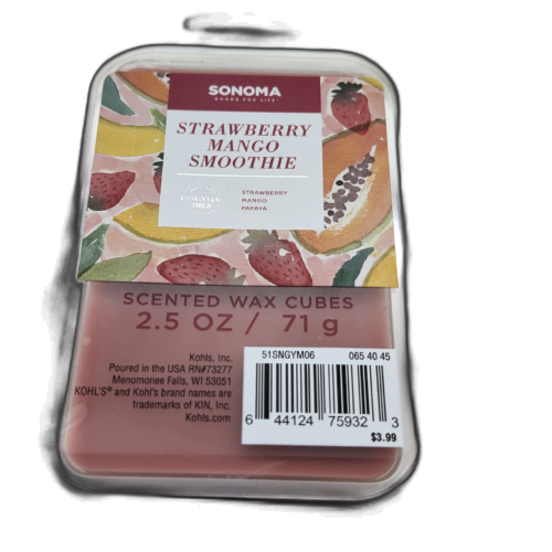 Wax Melts 2.5oz. Strawberry Mango Smoothie Sonoma