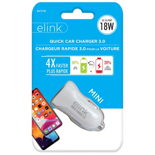 Car Charger USB A 18W Elink