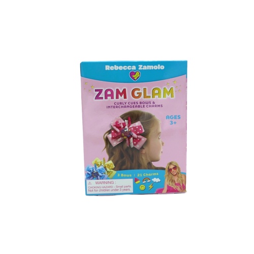 Zam Glam Curly Cues Bows & Interchangeable Charms Kit Rebecca Zamolo
