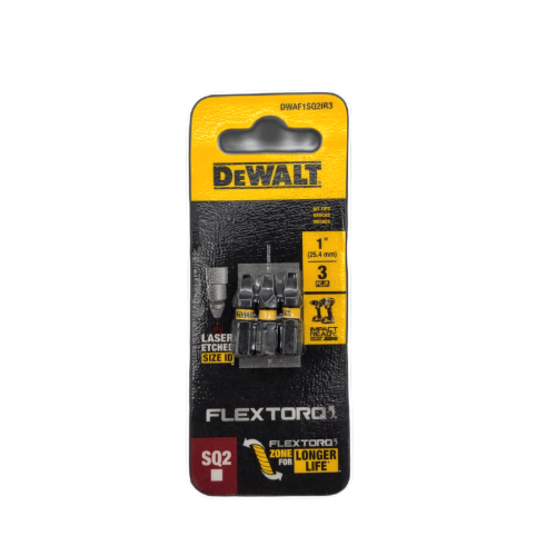 1 Bit Tips 3pk. Robertson #2 Dewalt