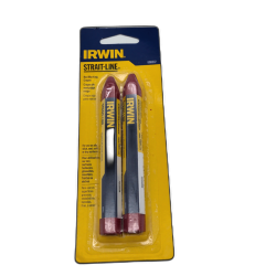 Red Marking Crayon 2pk. Strait-line Irwin