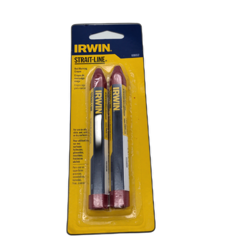 Red Marking Crayon 2pk. Strait-line Irwin