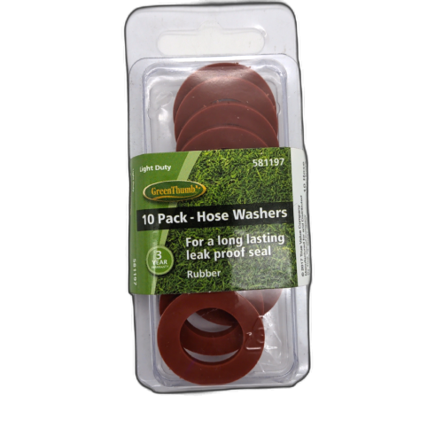 Hose Washers Rubber 10pk. Greenthumb