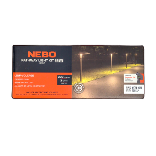 Low Voltage Pathway Light Kit 22W 6 Path Lights Nebo
