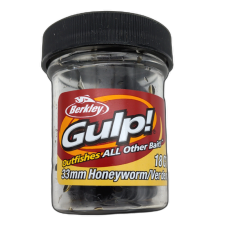 33mm Honeyworm 18pk. Black Gulp! Berkley