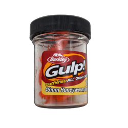 45mm Honeyworm 10pk. Orange Gulp! Berkley