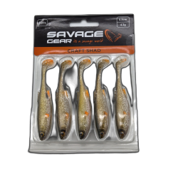 Craft Shad 5pk. 8.8cm 4.2g. Green Silver Savage Gear
