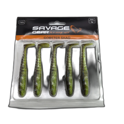 Gobster Shad 5pk. 9cm 9g. Chartreuse Pumpkin Savage Gear