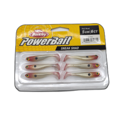 Powerbait Sneak Shad 6pk. 5cm Red Head Berkley