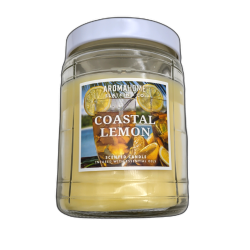 Jar Candle 16oz. Coastal Lemon Aromahome Slatkin + Co.