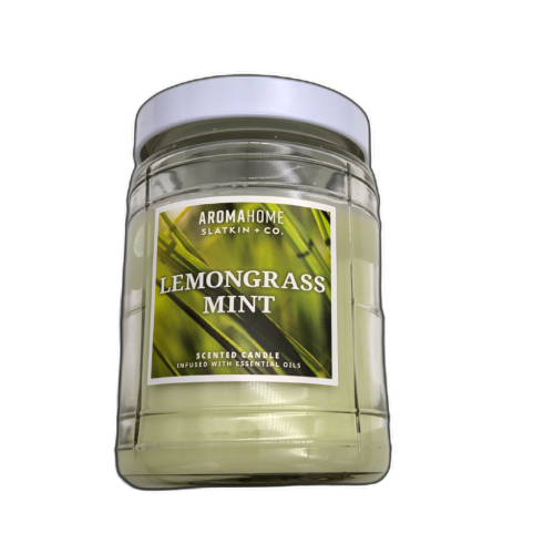 Jar Candle 16oz. Lemongrass Mint Aromahome Slatkin + Co.