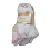 Ladies Ankle Socks White 10pk. Bright Star Ass't Colours