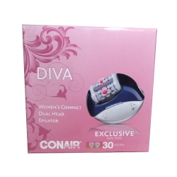 Women's Compact Dual Head Epilator Diva Conair