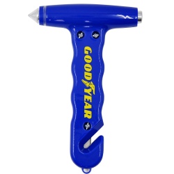 2 Function Safety Hammer Glass Breaker & Belt Cutter Good Year