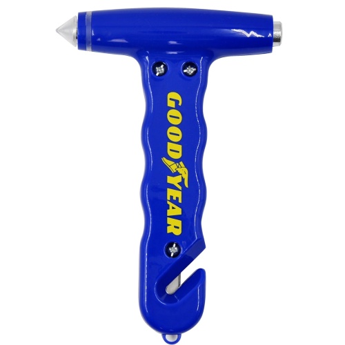 2 Function Safety Hammer Glass Breaker & Belt Cutter Good Year
