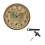 Decorative Clock w/Thermometer 14 Indoor/Outdoor Taylor