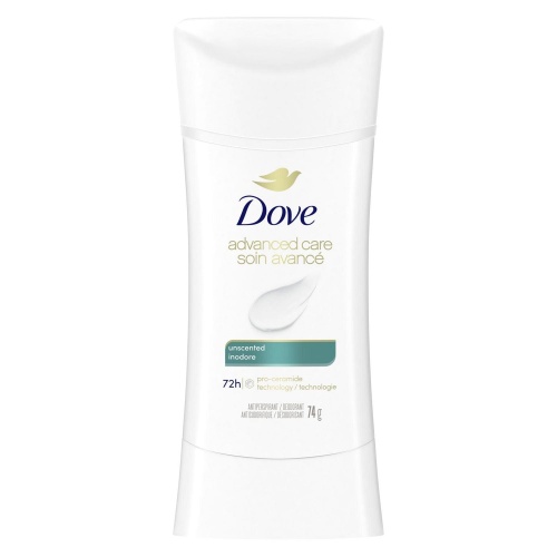Dove Deodorant Unscented 74g. Advanced Care