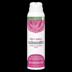 Natural Deodorant Spray Rose & Vanilla 91g. Schmidt's