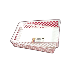 Supply Baskets 6 x 10" 2pk. White Plastic Achieva"