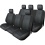Deluxe Truck Seat Covers Kit Black Mesh Masque