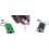 Keychain w/Illuminator Light Assorted Colours