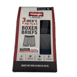 Boxer Briefs 3pk. Large Wrangle Workwear