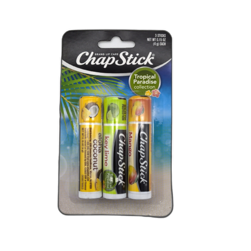 Chapstick 3pk. Tropical Paradise Collection 4g.