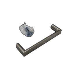 Flat Top Bar Pull 96mm Brushed Satin Nickel