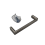 Flat Top Bar Pull 96mm Brushed Satin Nickel