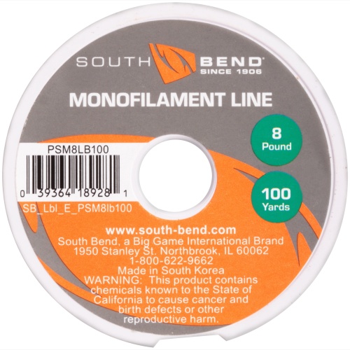 Monofilament Line 8 Pound 100 Yards South Bend