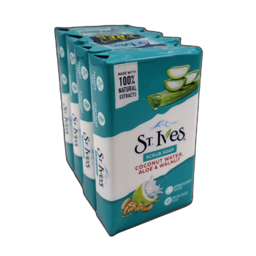 Bar Soap 4pk. Coconut Water, Aloe & Walnut St. Ives