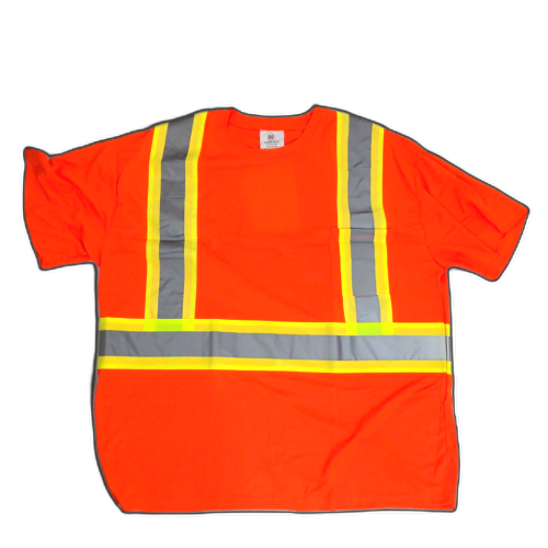 High Viz Safety T-Shirt Orange 4XL Bedrok