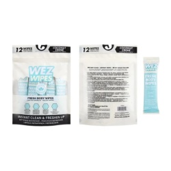 Body Wipes Coconut Creme 12pcs Wez Wipes