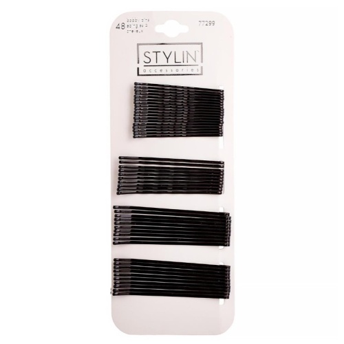 Bobby Pins Ass't Sizes 48pk Stylin
